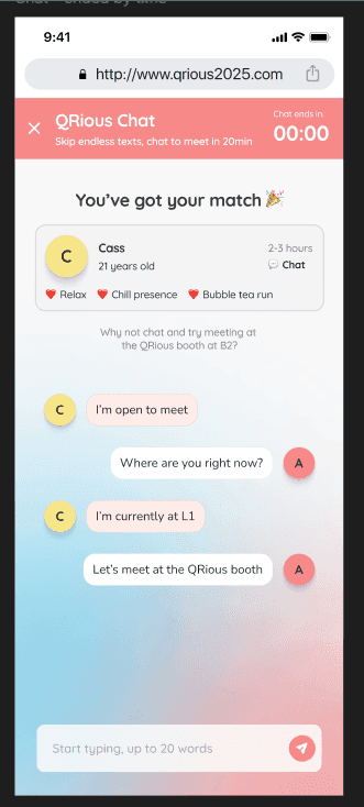 Singapore Youth Fest 2025 Qrious Chat